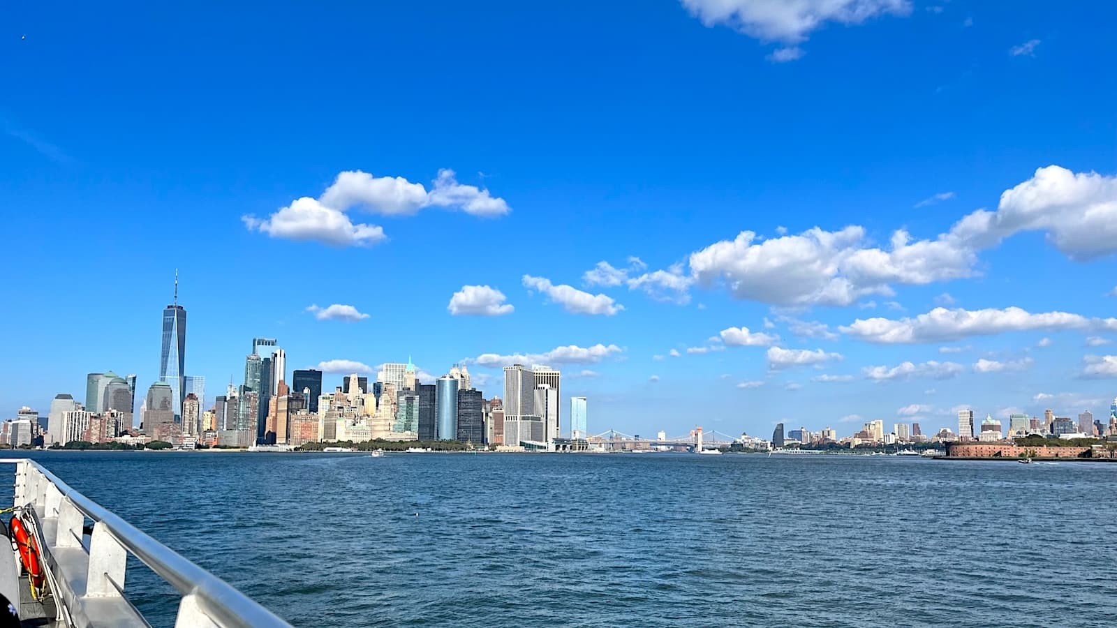 Blick auf die Skyline von New York