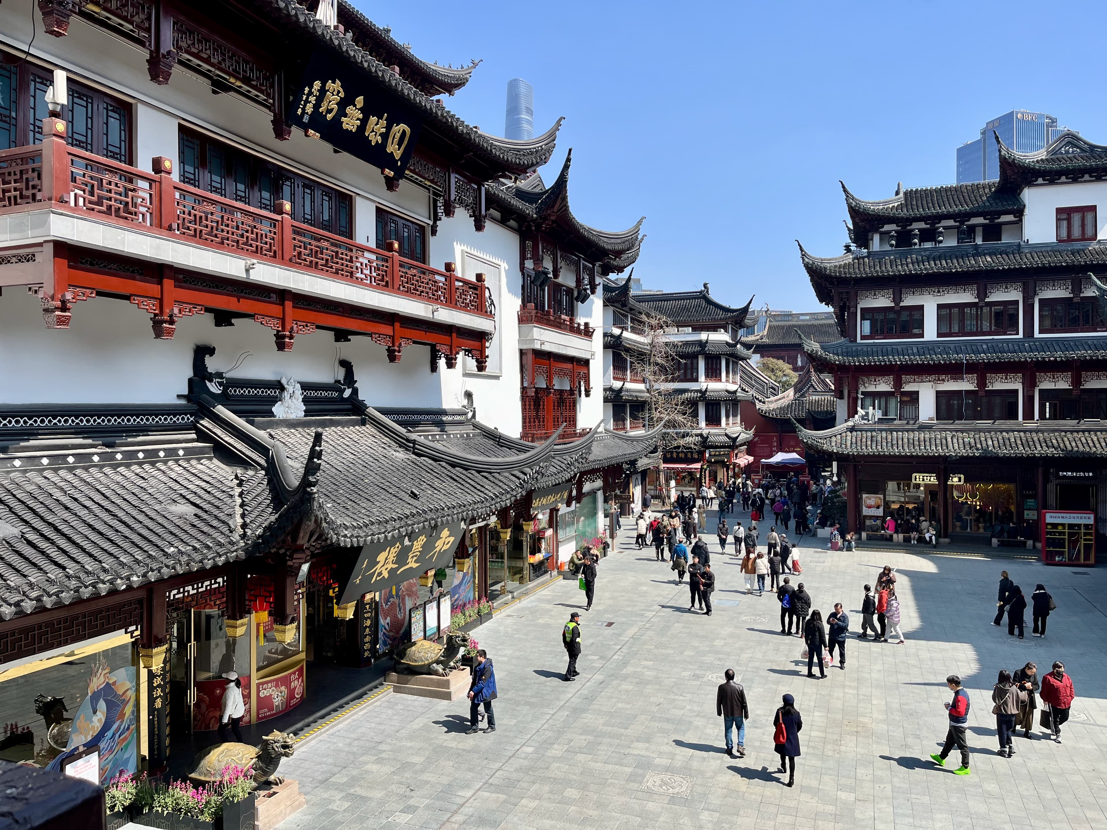 Der zentrale Platz in der Altstadt von Shanghai