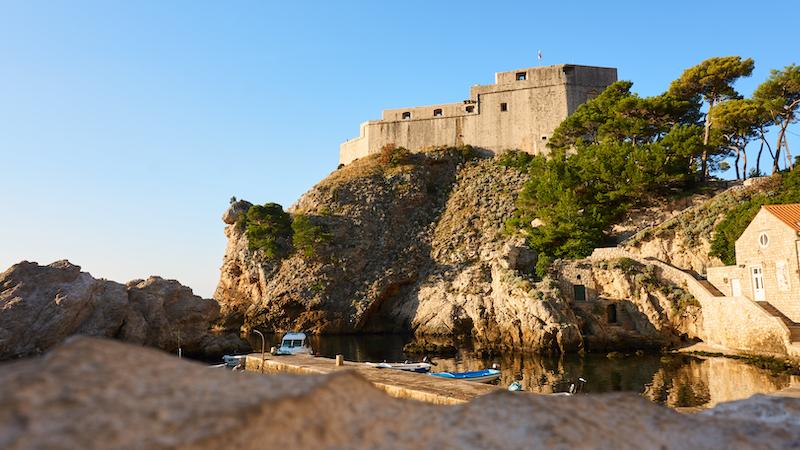 Eine Burg bei Dubrovnik in Kroatien